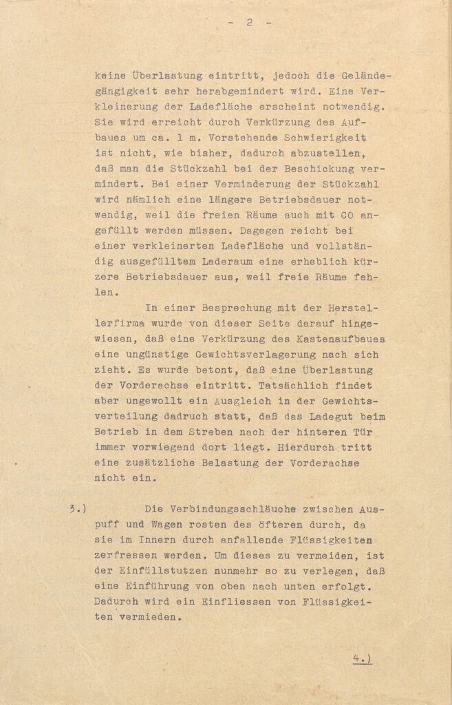 Memo of June 5, 1942 on gas vans