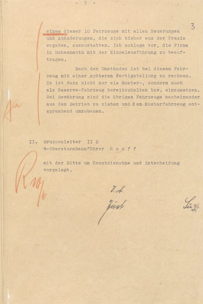 Memo of June 5, 1942 on gas vans