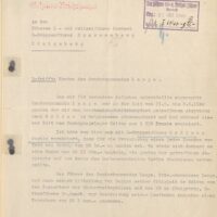 As Wilhelm Rediess declined to pay 10 Reichsmarks for each institutional inmate killed by the Sonderkommando Lange in Soldau and requested a decision from the Reichsführer-SS, Wilhelm Koppe reiterates his position on this matter to Karl Wolff, chief of the personal staff of the Reichsführer-SS. Koppe notes that he "took 1,558 troublesome people away from the Higher SS and Police Leader Northeast for alternative accommodation" and emphasises "it was necessary for a Kommando from my office to stay in East Prussia for 17 days". He stresses that East-Prussia's "Gauleiter Koch has agreed to cover all expenses associated with this order". Additionally, the payment will be also used to fund "Sonderkommando Lange's stay in Holland ordered by the Reichsführer-SS with over RM 3,000".