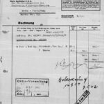 Bill of F. Reichelt Aktiengesellschaft Litzmannstadt March 9, 1942