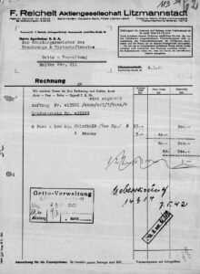 Bill of F. Reichelt Aktiengesellschaft Litzmannstadt March 9, 1942