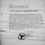 Letter from Landrat Warthbrücken to Gestapo Lodz of June 24, 1943