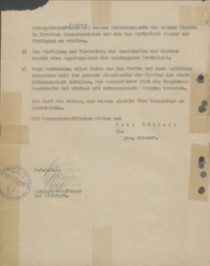 Greiser to Pohl of February 14, 1944 on liqidation of Ghetto Lodz by means of Sonderkommando Bothmann