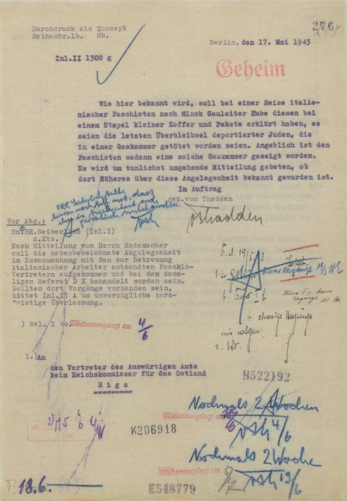 Memo of May 17, 1943