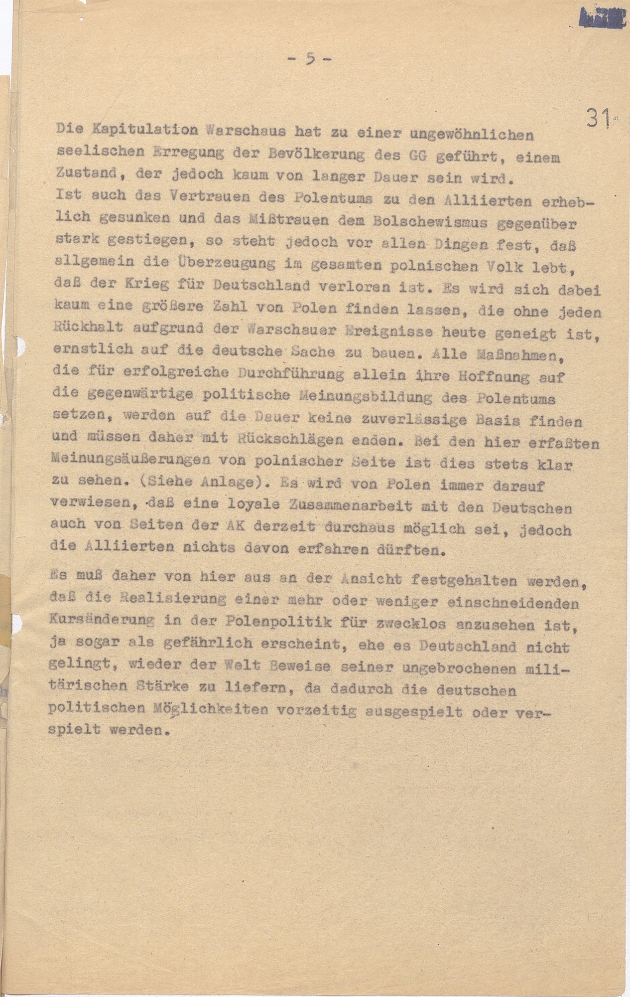 Memo of October 18, 1944