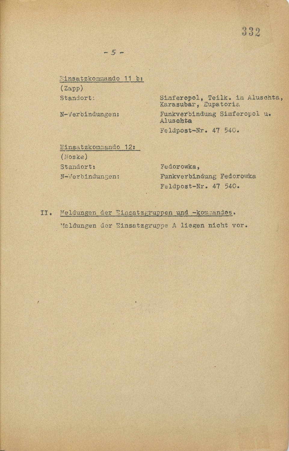  Einsatzgruppe B’s 1941 report, issued by the Nazi Secret State Police, details the execution of over 17,000 Jews in Soviet territories, including 5,281 in Bobruisk alone.