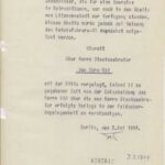 Record of May 5, 1944 on Feldscher Aktion