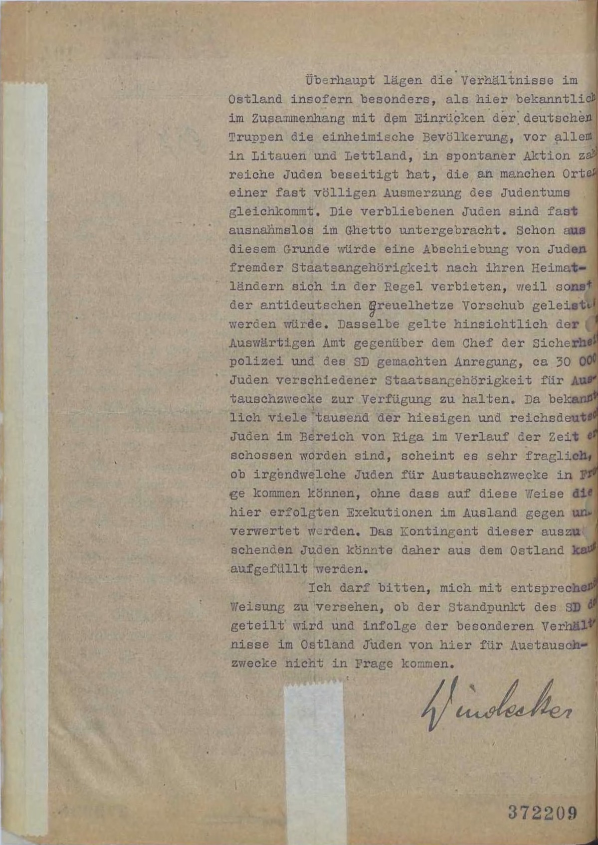 Memo dated April 5, 1943