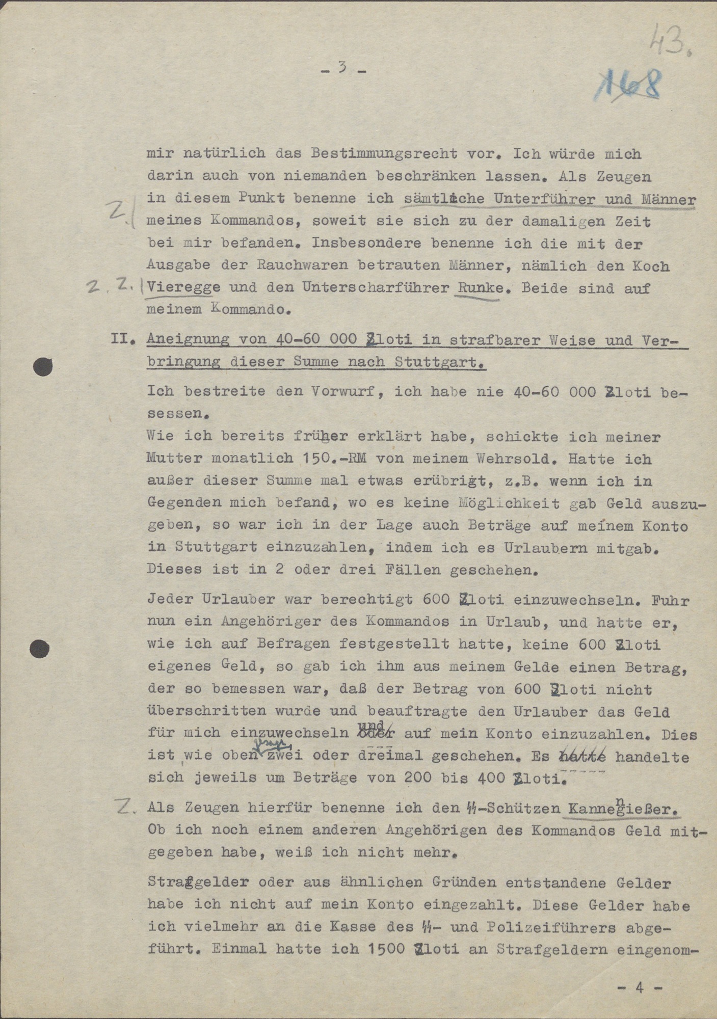 Interrogation of September 1, 1942