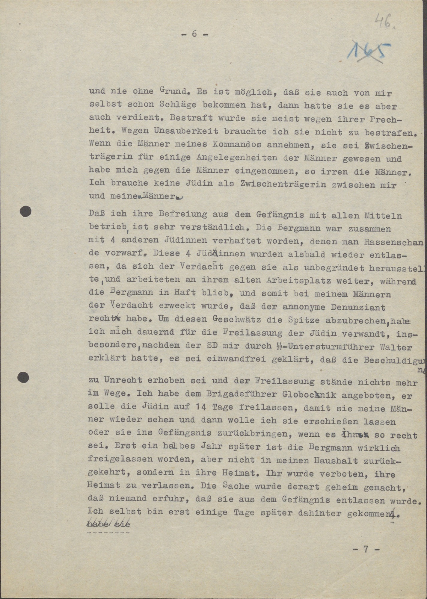 Interrogation of September 1, 1942