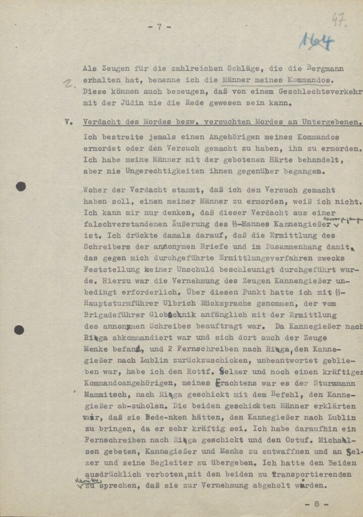 Interrogation of September 1, 1942