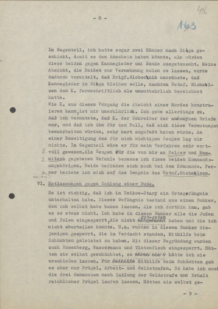 Interrogation of September 1, 1942