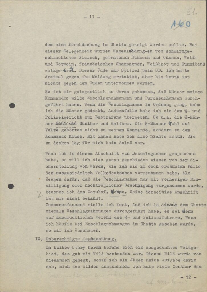 Interrogation of September 1, 1942