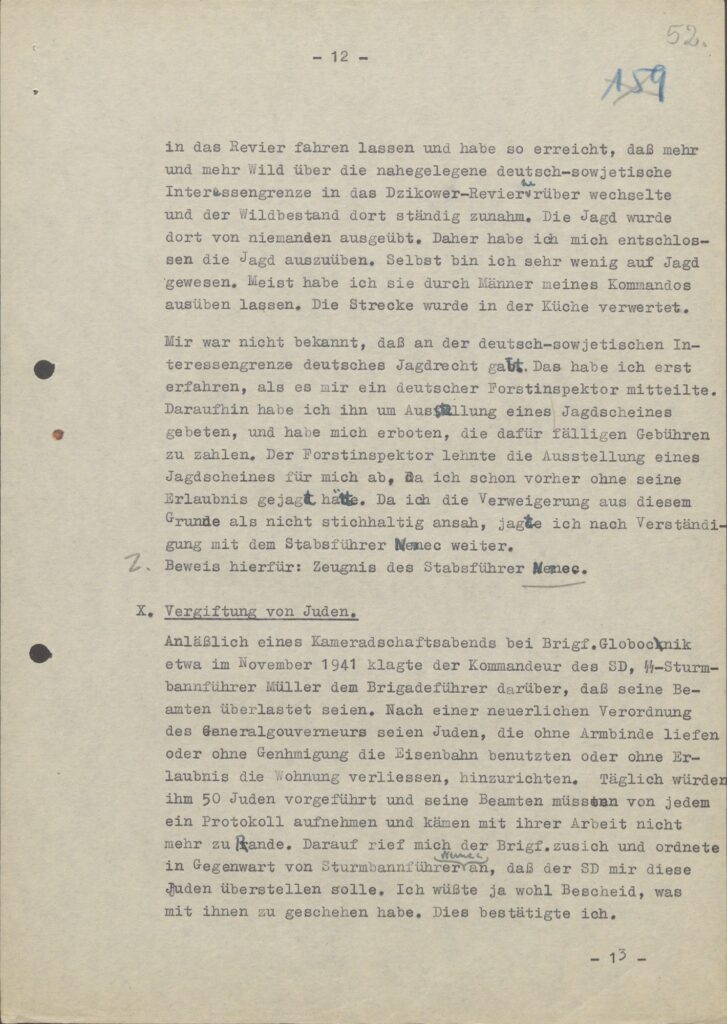 Interrogation of September 1, 1942