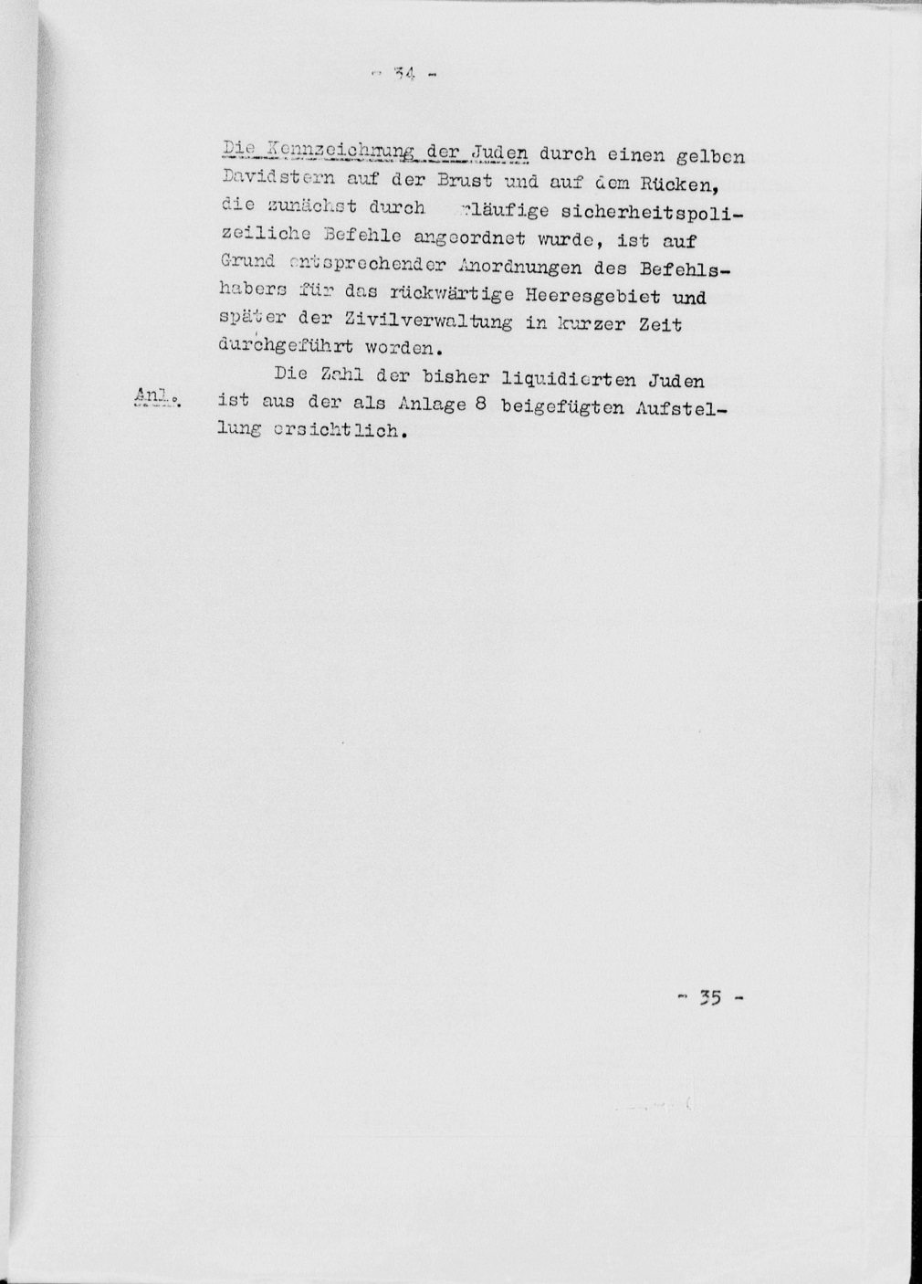 Stahlecker Report on extermination of Jews in the Baltics until October 15. 1941