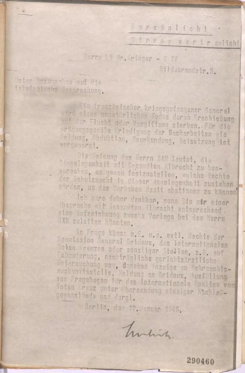 D6 - Memo of 12 January 1945