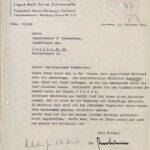 Letter of October 23, 1941