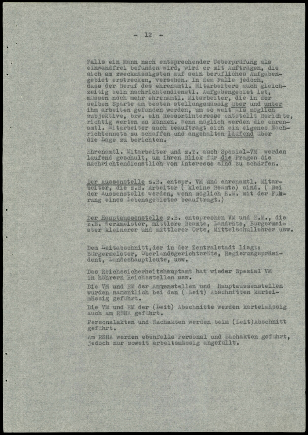 Report dated Februay 9, 1944