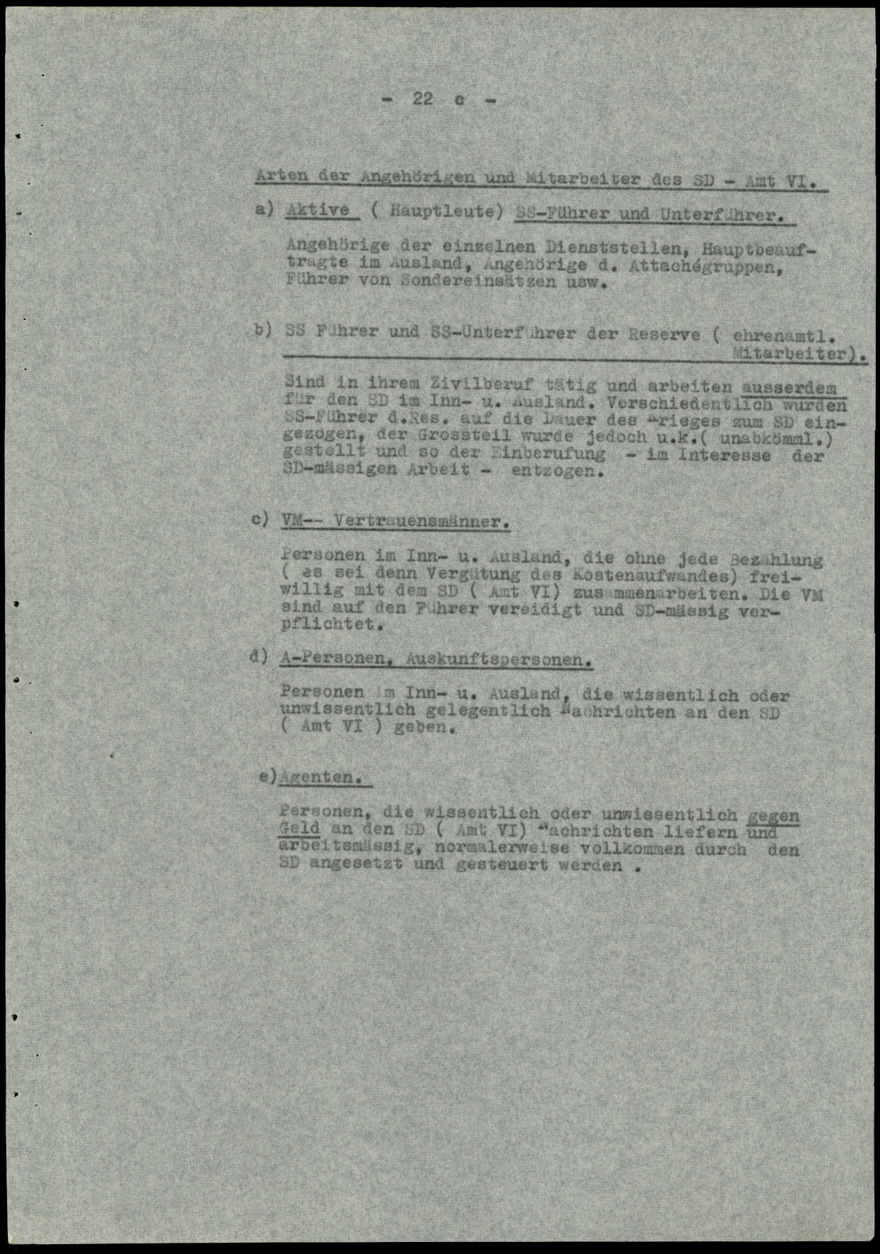 Report dated Februay 9, 1944