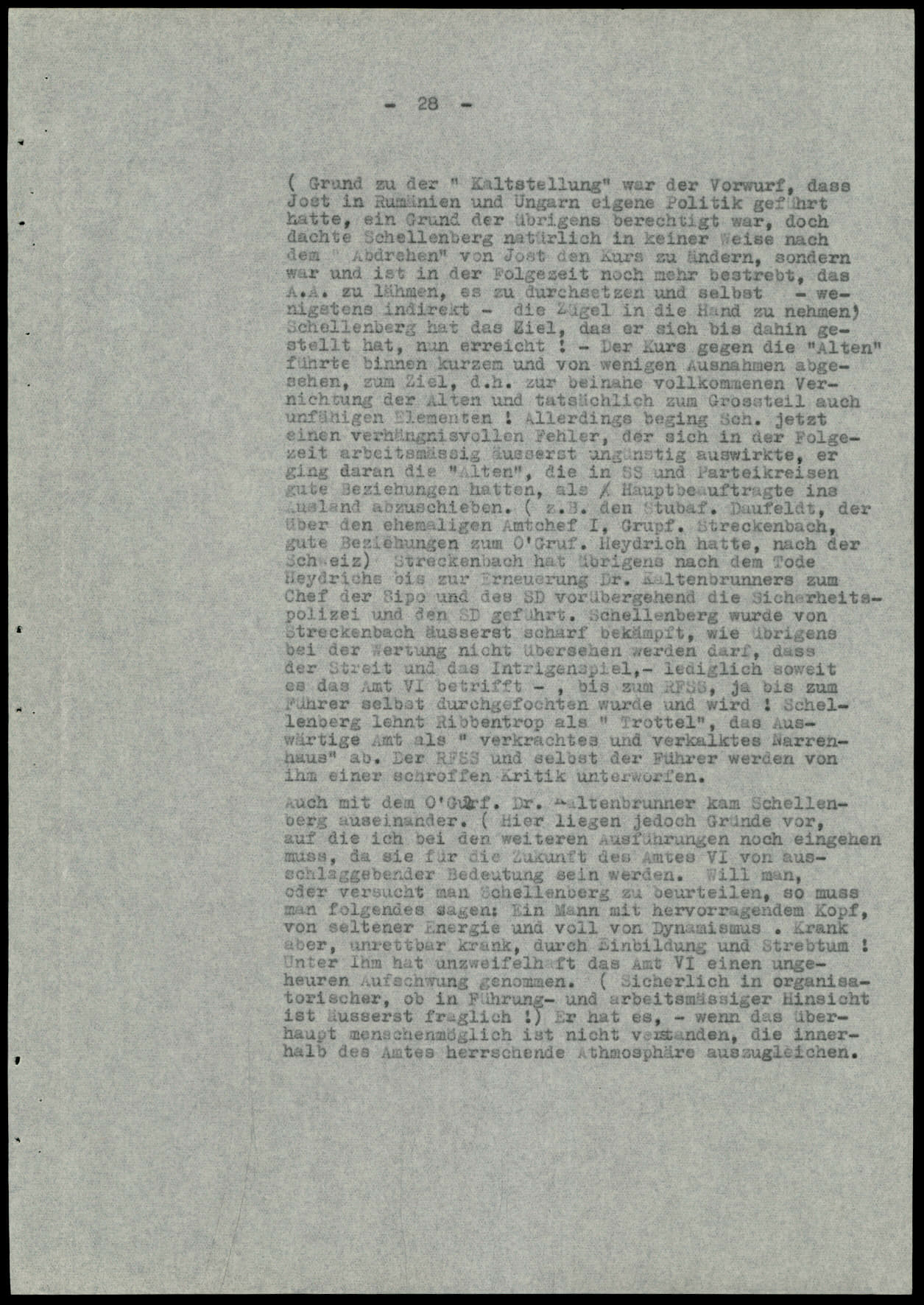 Report dated Februay 9, 1944