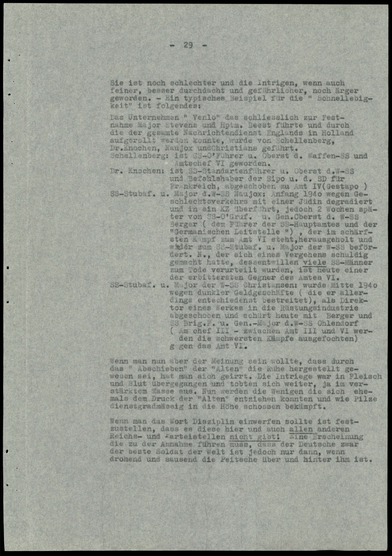 Report dated Februay 9, 1944