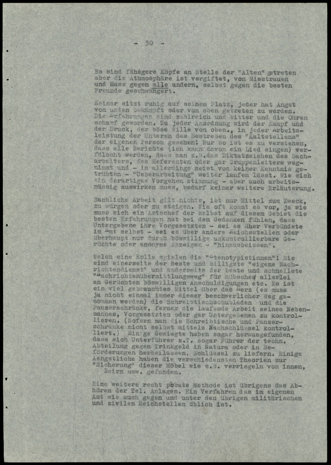 Report dated Februay 9, 1944