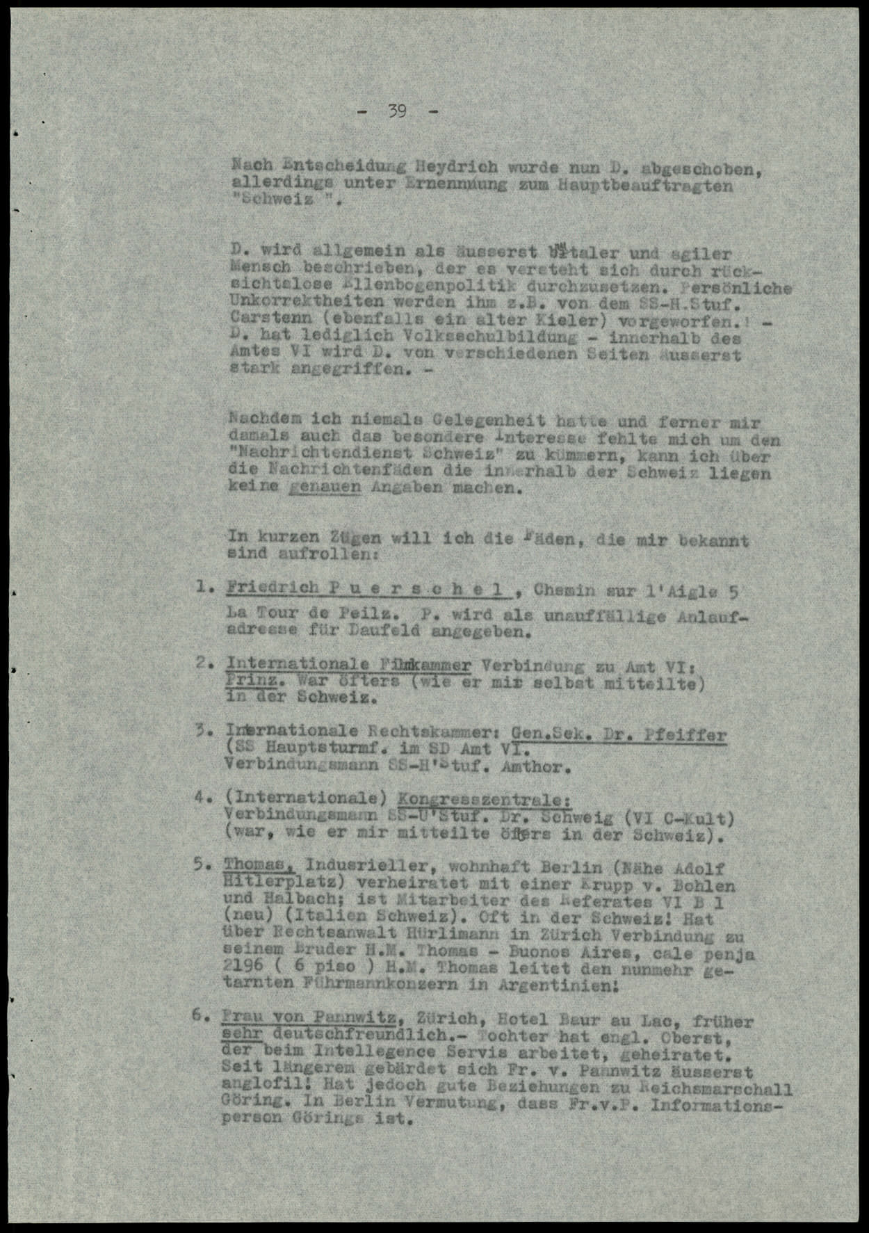 Report dated Februay 9, 1944
