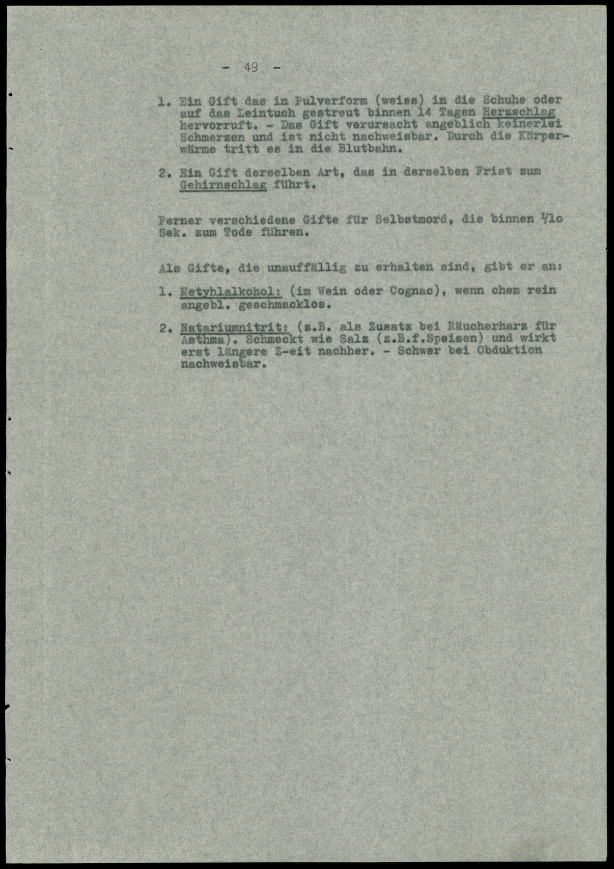 Report dated Februay 9, 1944