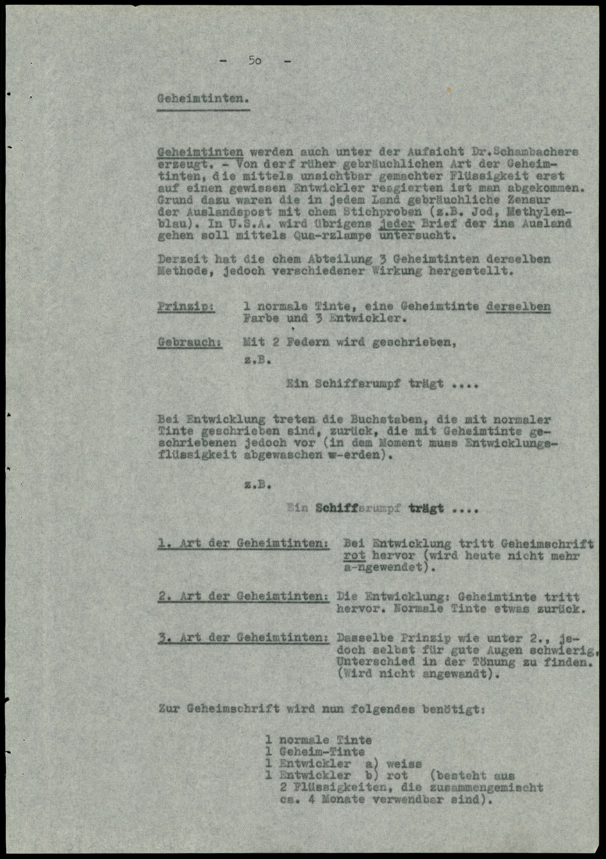 Report dated Februay 9, 1944