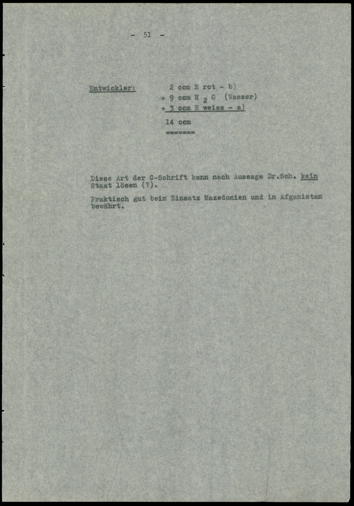 Report dated Februay 9, 1944