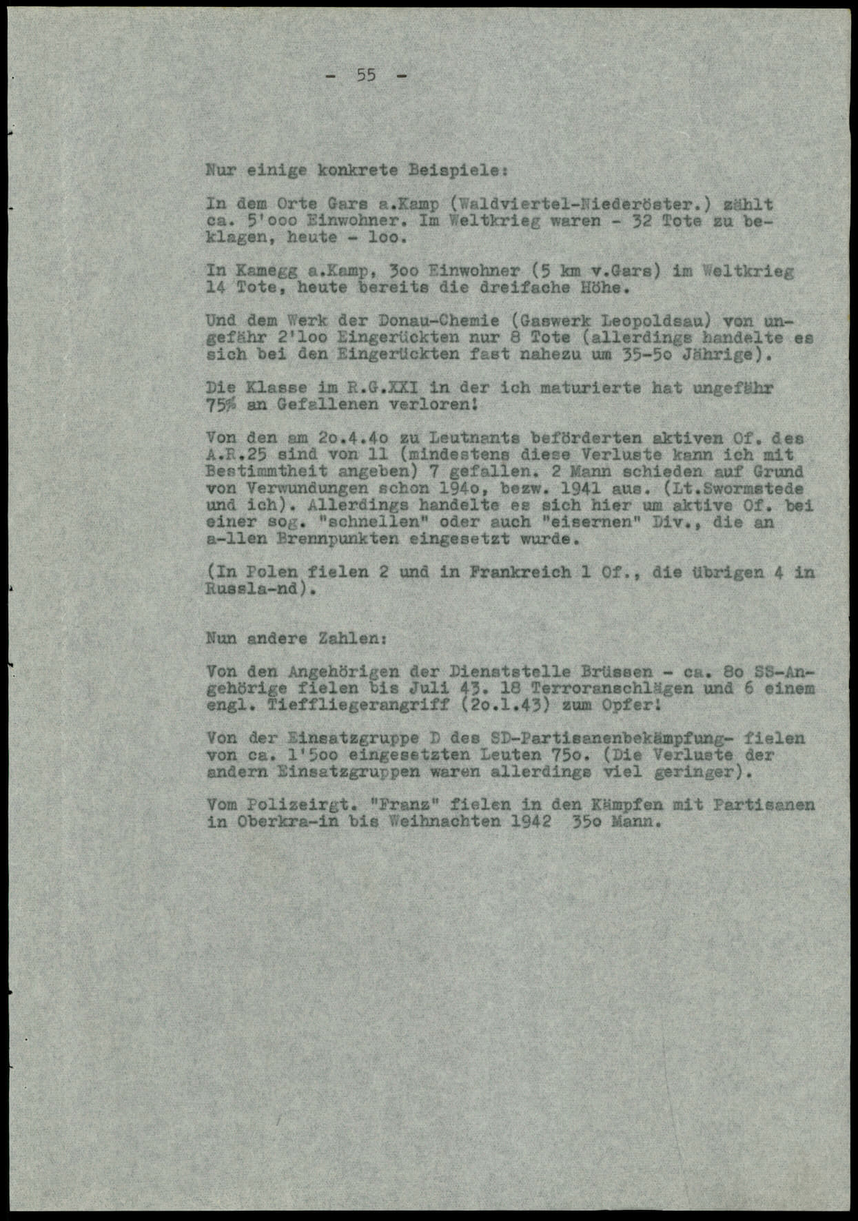 Report dated Februay 9, 1944