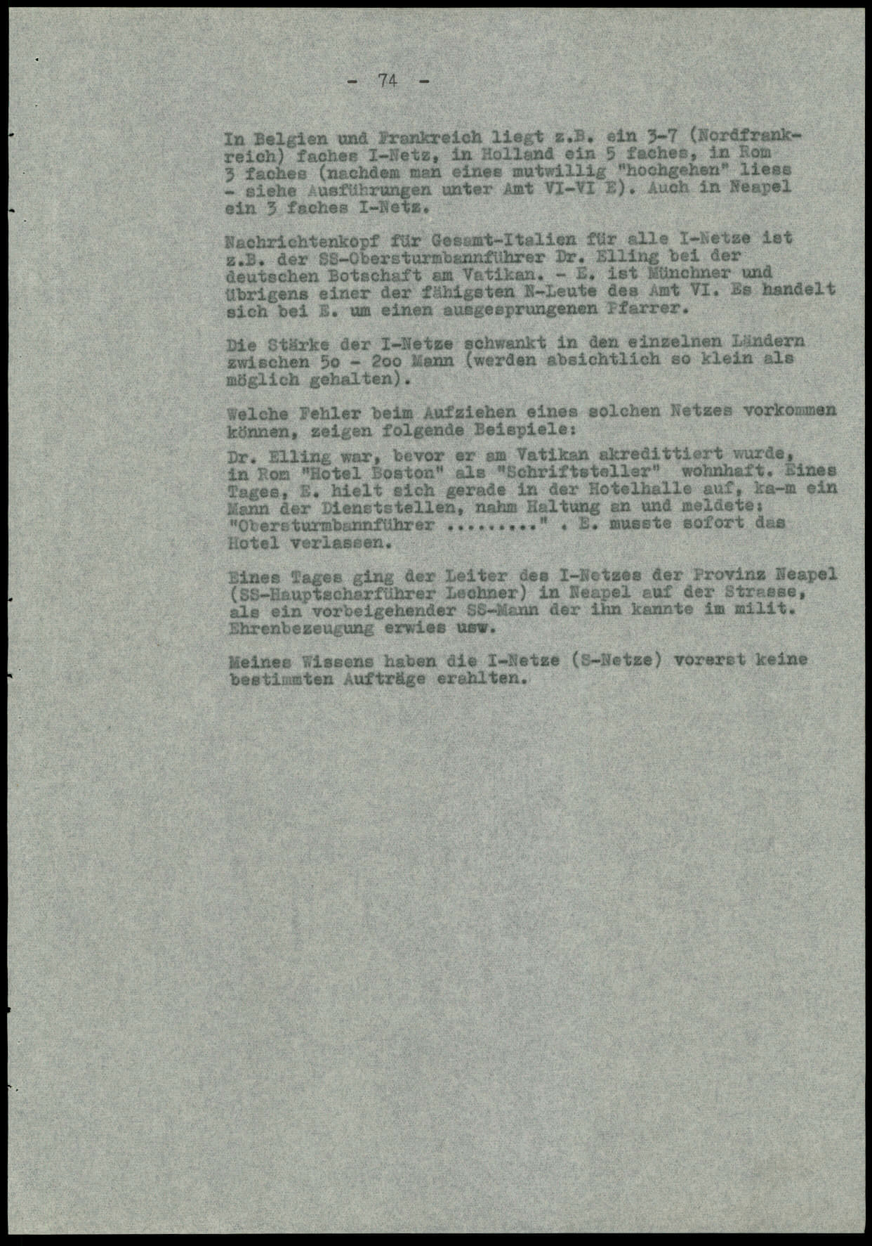 Report dated Februay 9, 1944