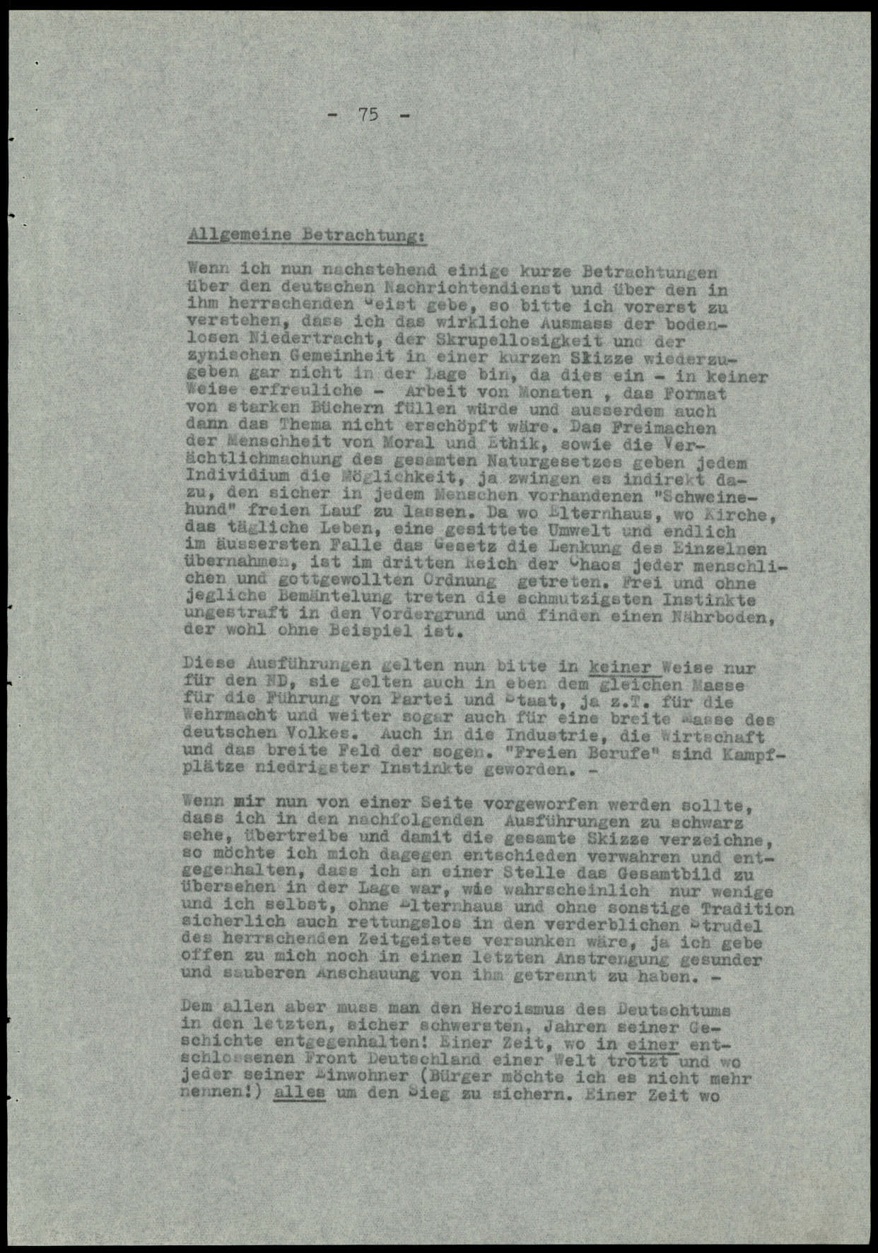 Report dated Februay 9, 1944