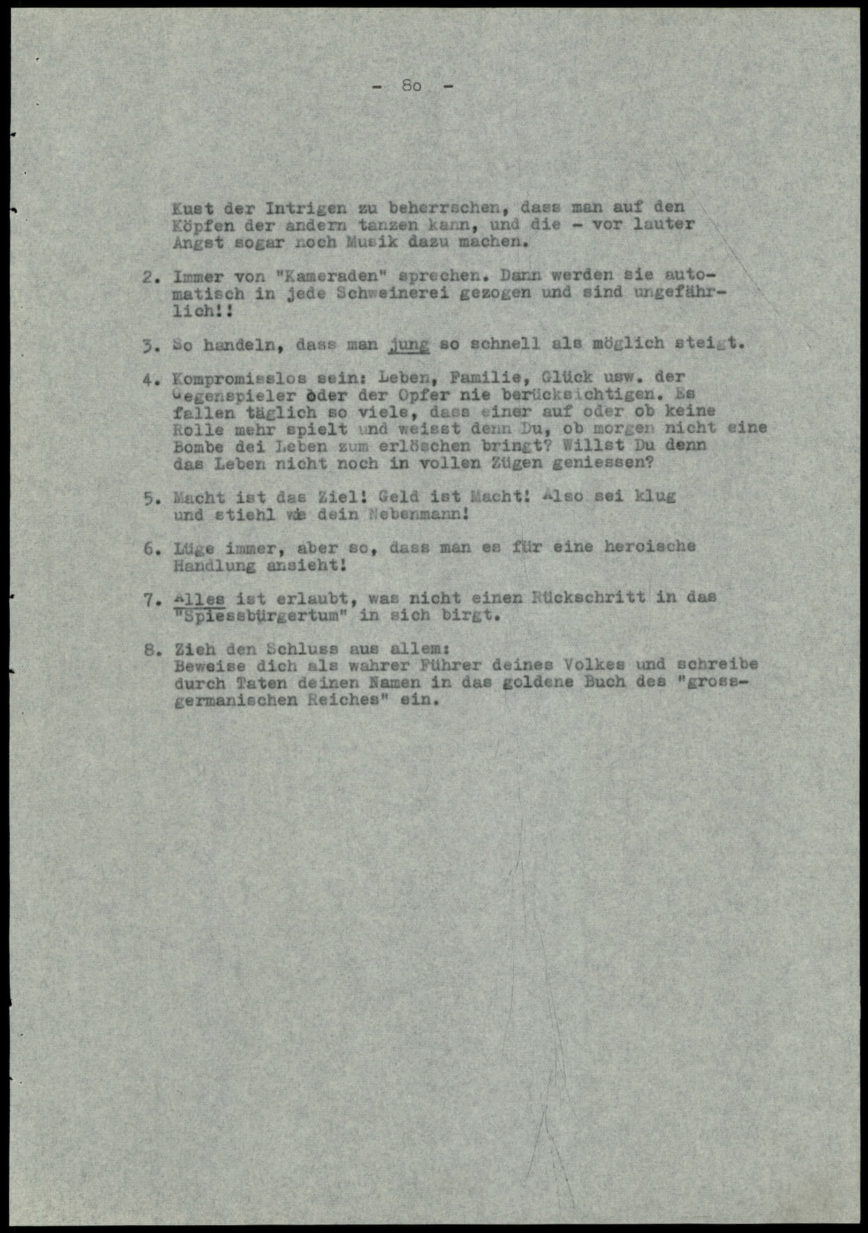 Report dated Februay 9, 1944
