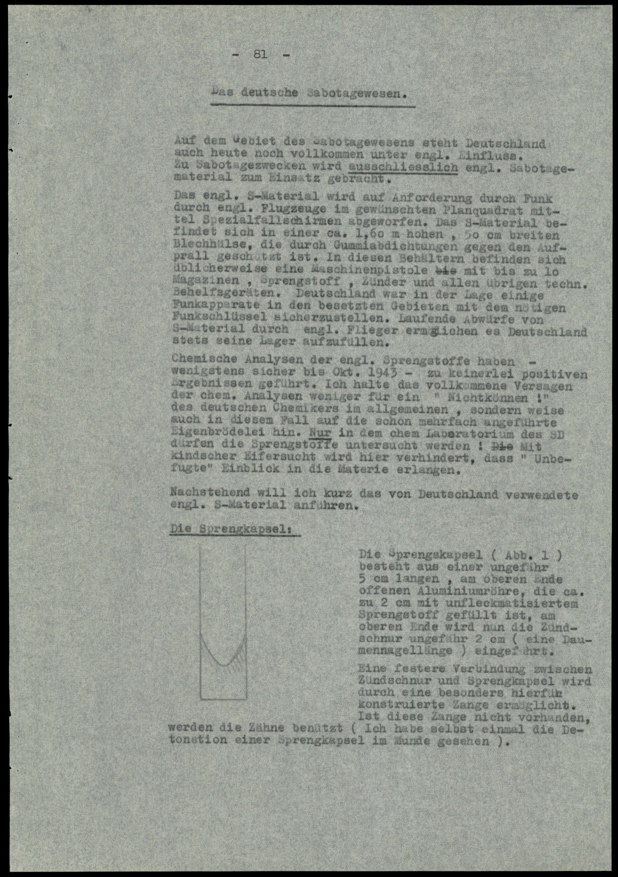 Report dated Februay 9, 1944