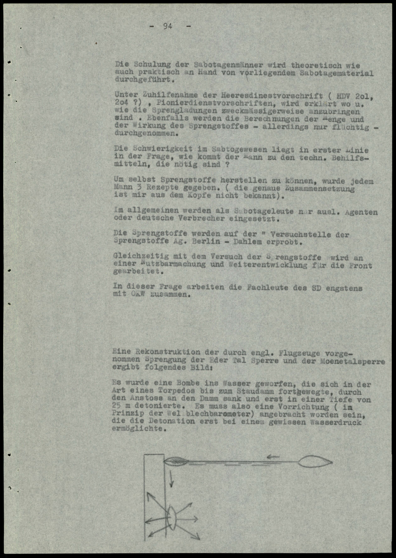 Report dated Februay 9, 1944