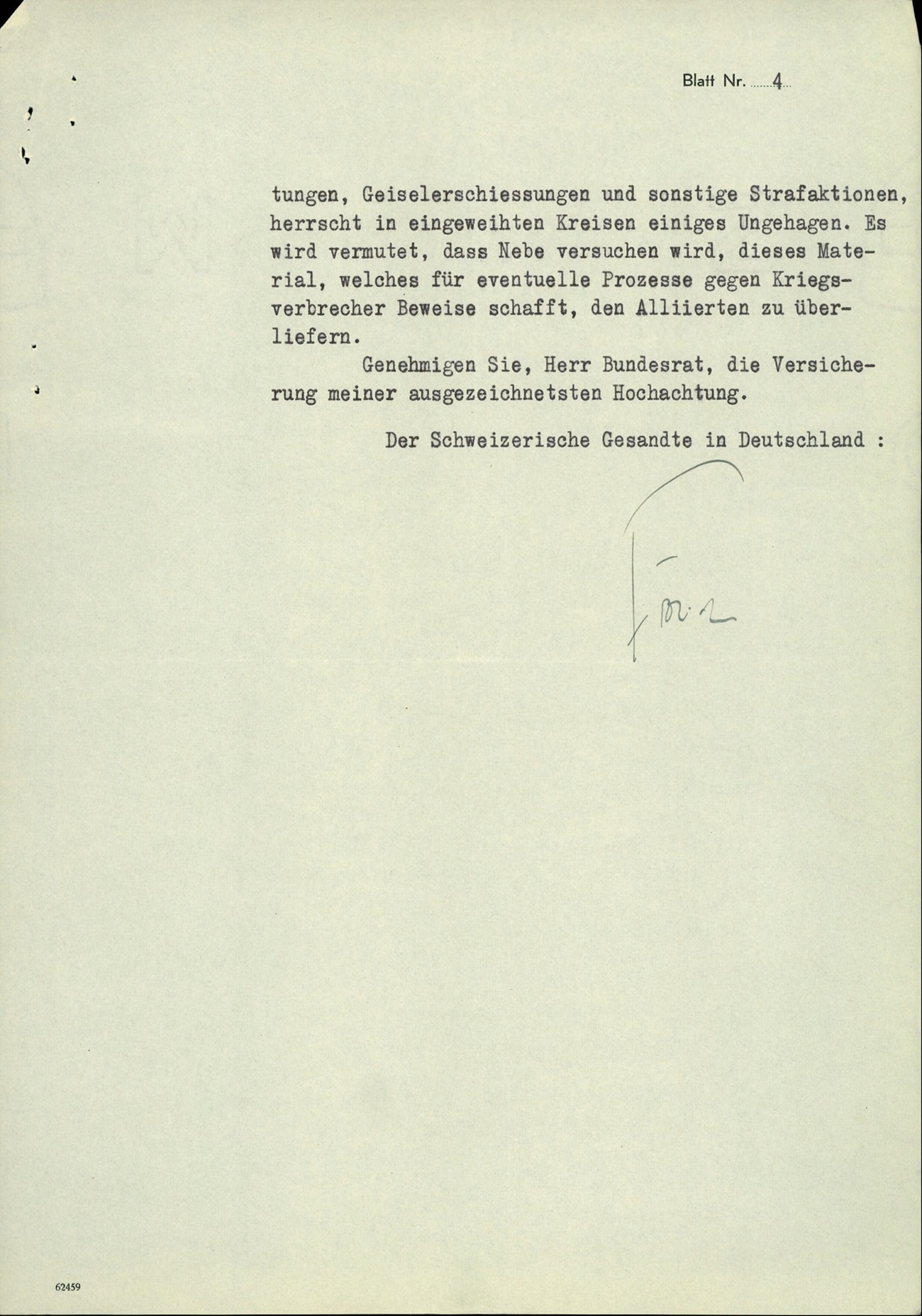 1944 Swiss Report: Arthur Nebe Fled with Orders for Extermination and Hostage Shootings