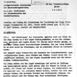 1st page of interrogation transcript dated April 1, 1960 on Treblinka Extermination Camp