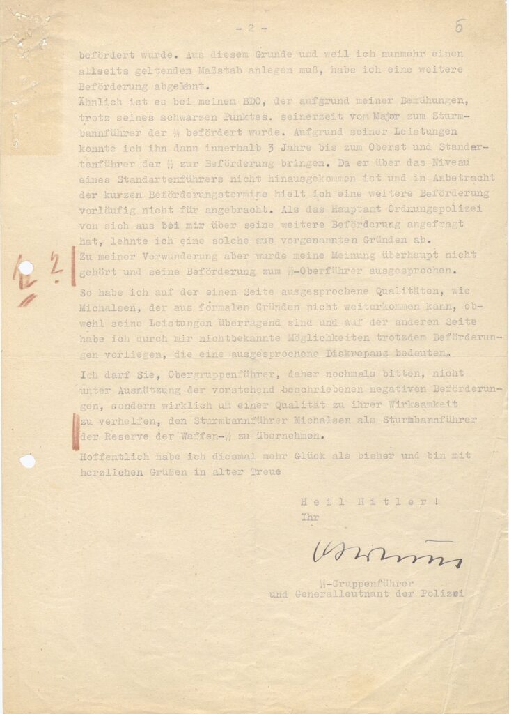 Letter dated February 11, 1945 by Odilo Globocnik on Einsatz Reinhard
