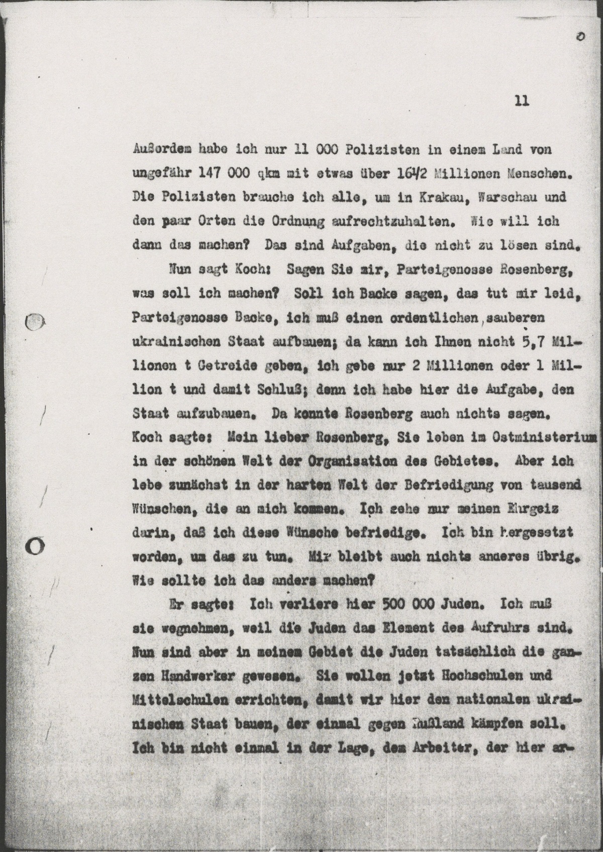Meeting transcript dated June 8, 1943