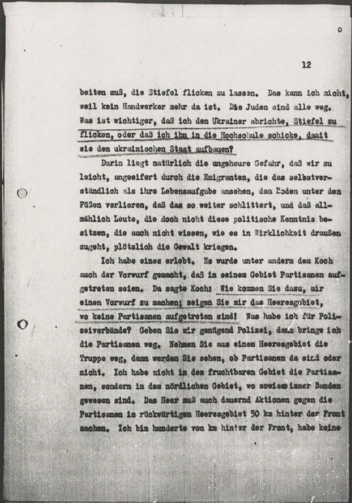 Meeting transcript dated June 8, 1943