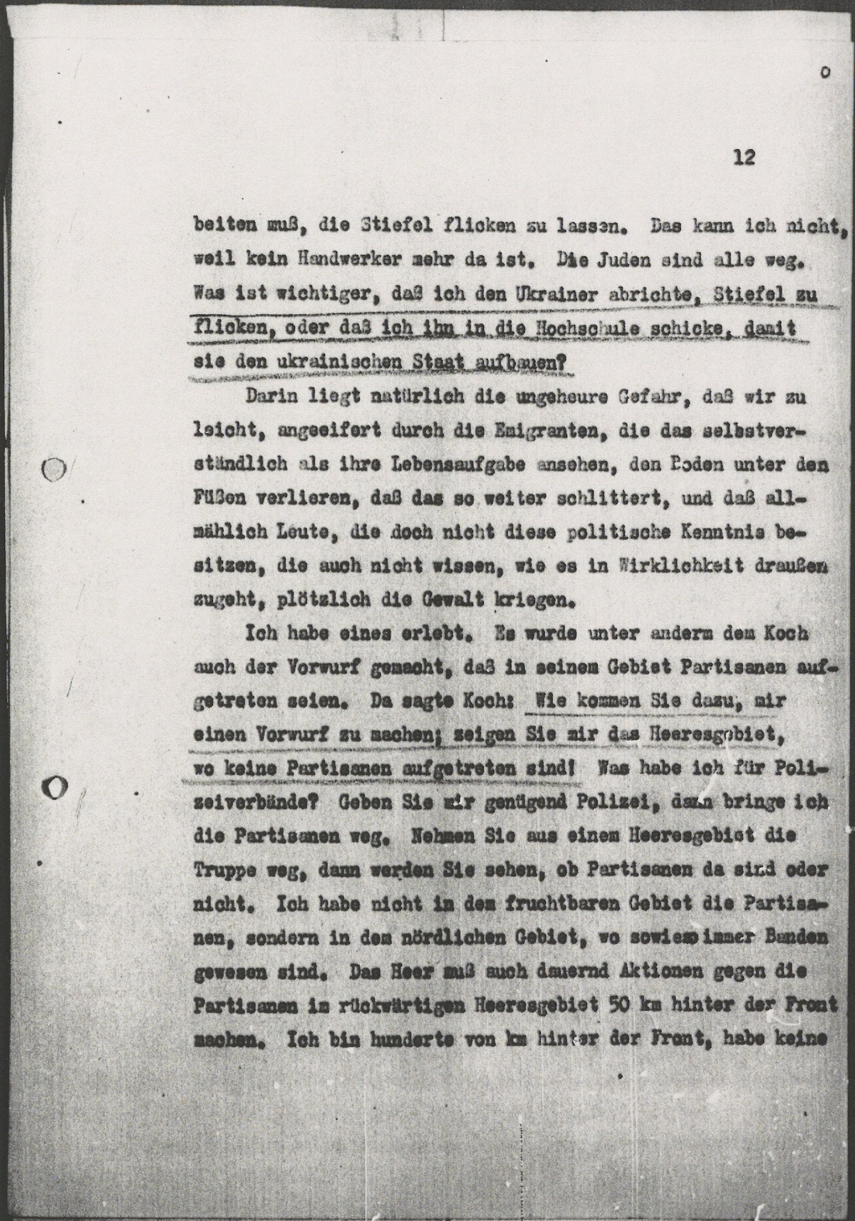 Meeting transcript dated June 8, 1943