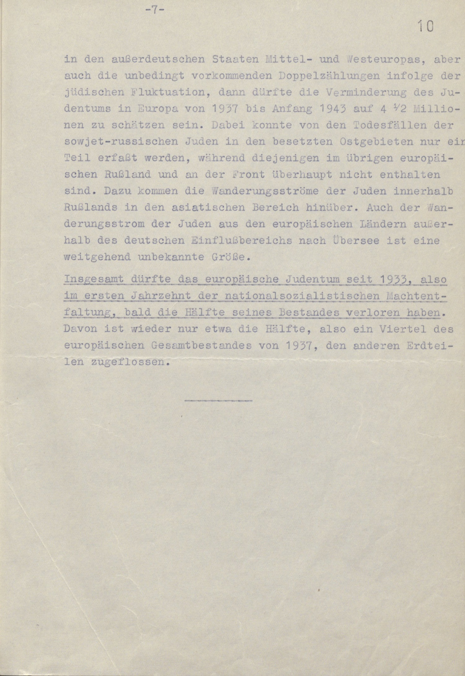 Short version of KOrherr report