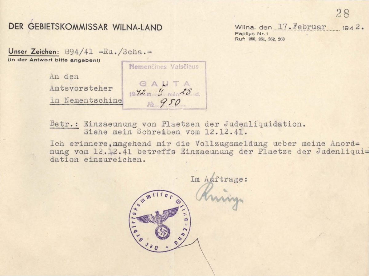 Letter dated February 17, 1942