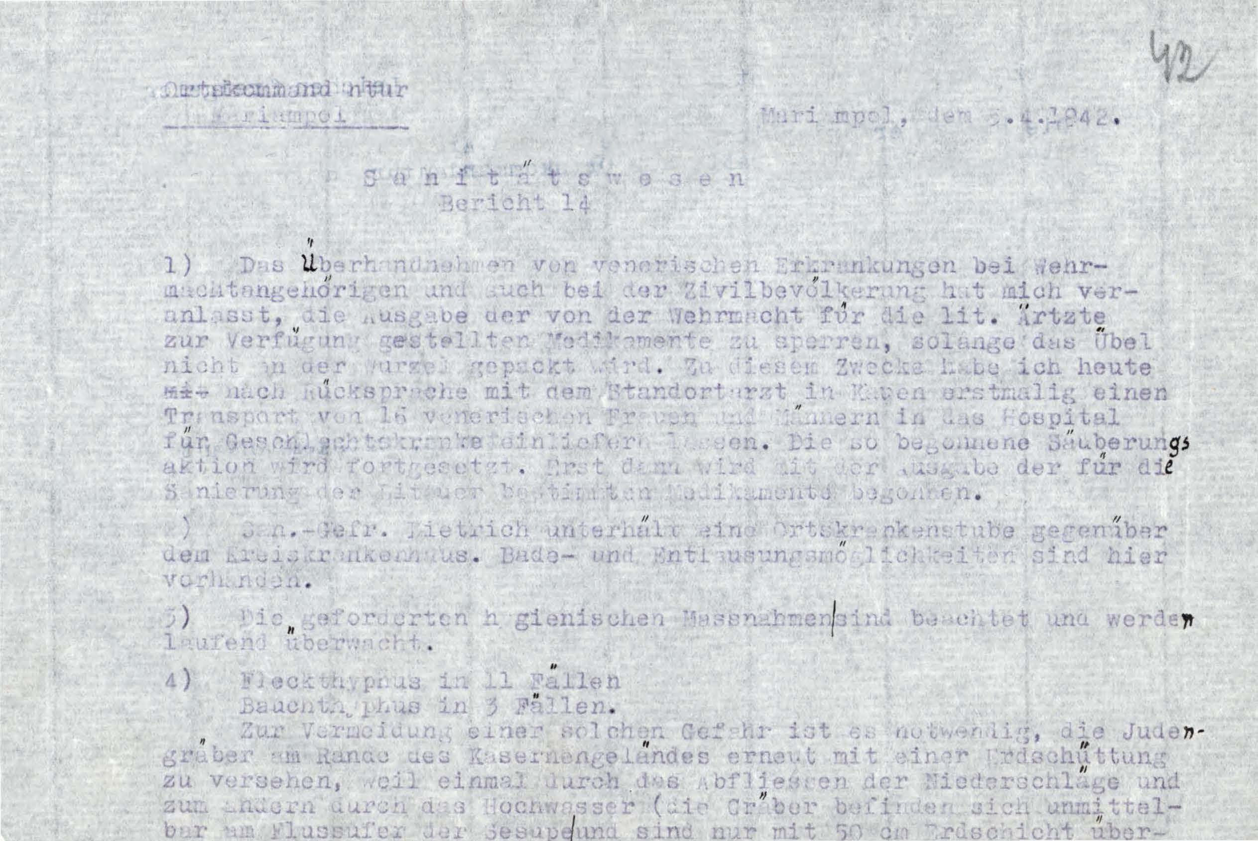 Report dated April 5, 1942